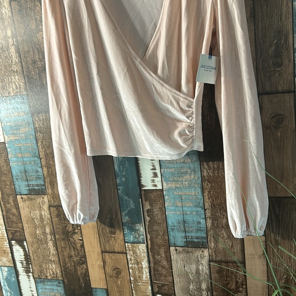 Arizona XS pink velour slimming top - Picture 4 of 10